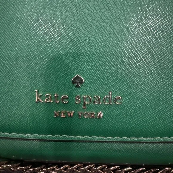 Kate Spade Carson Crossbody Saffiano Leather Green - Picture 4 of 9
